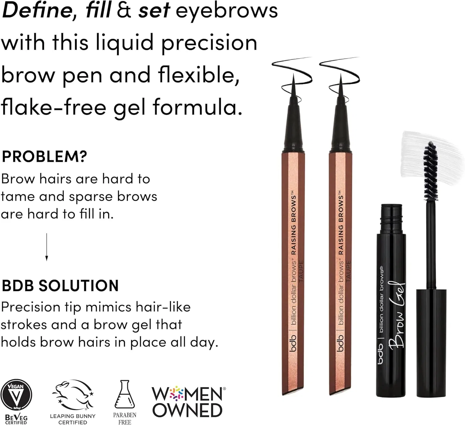 Набор для бровей карандаш и гель Billion Dollar Brows Taupe Billion Dollar Blow — фото 3