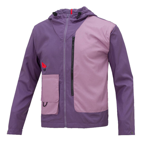 

Куртка Men's Nike Lightweight Casual Sports Hooded Jacket Purple, фиолетовый