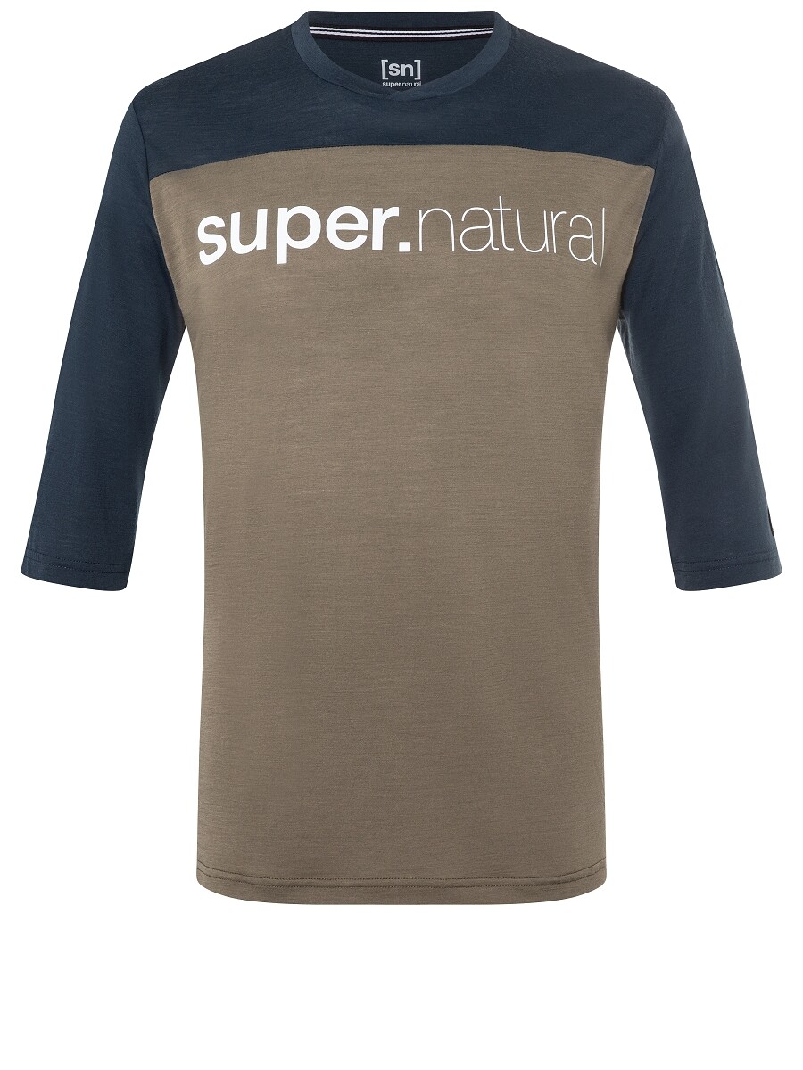 

Рубашка super.natural Merino T Shirt, коричневый