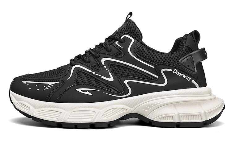 

Кроссовки DEERWAY Chunky Sneakers Men Low-top Black, черный