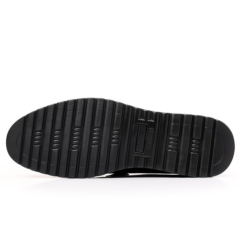 EGCHI Мужские повседневные кроссовки Mid Top черные (с флисовой подкладкой), цвет Black (Fleece-Lined) — фото 3