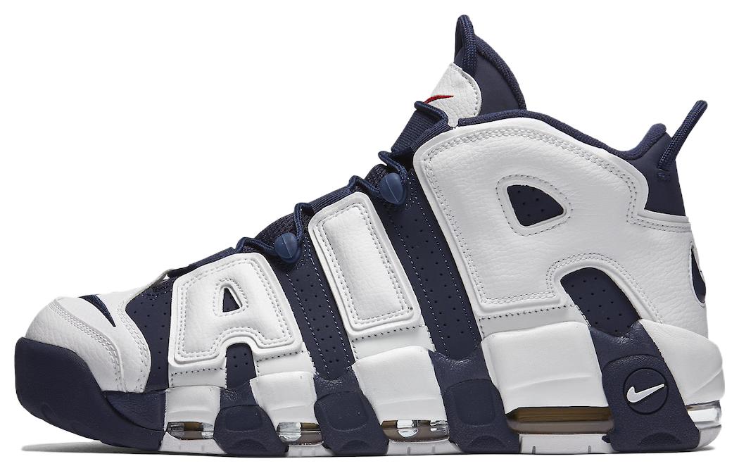 Air More Uptempo "Olympic" Nike, белый синий