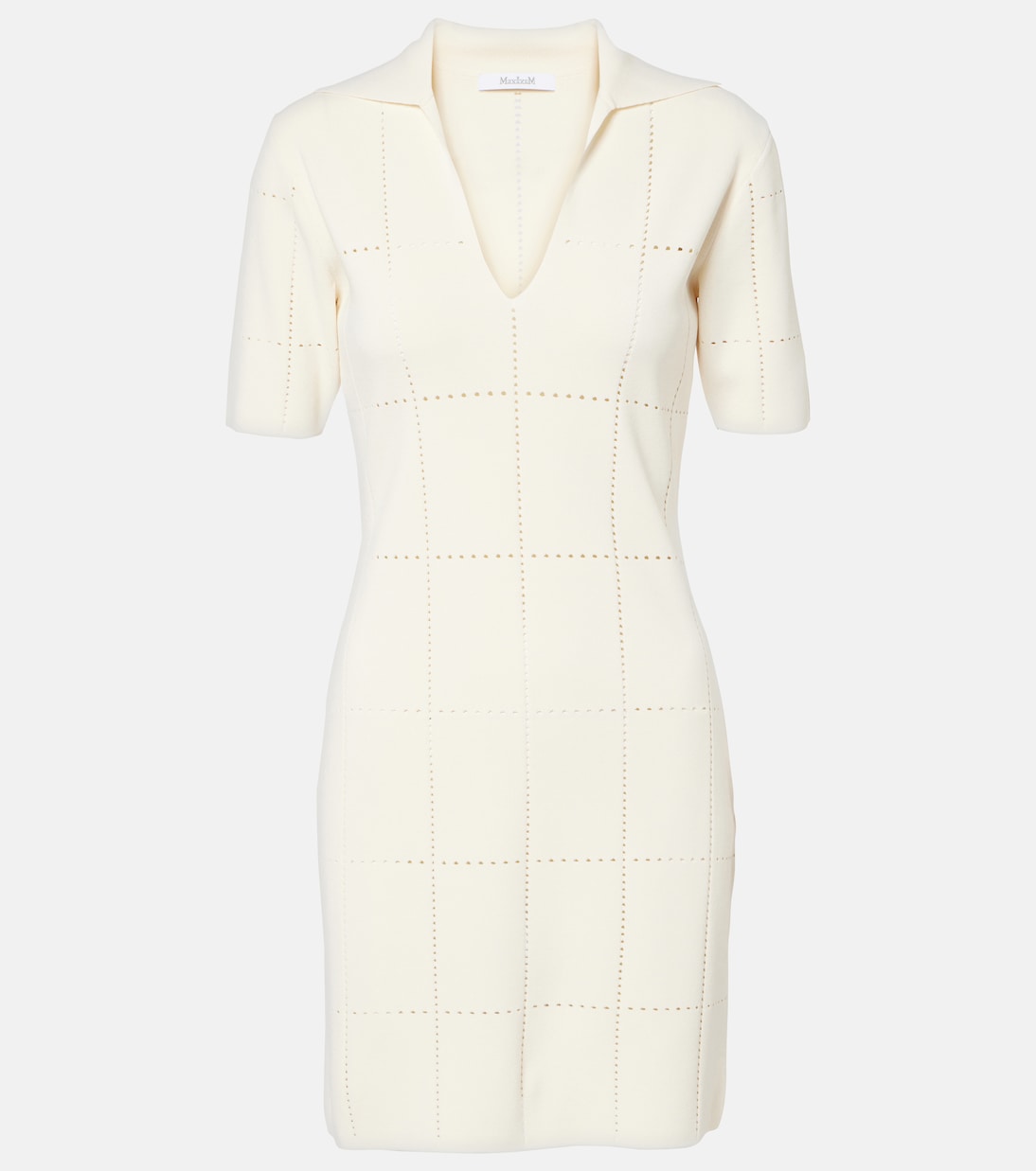 

Мини-платье Olivi с перфорацией Max Mara, Avorio
