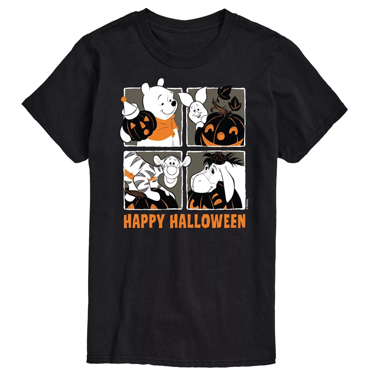 

Футболка Disney's Winnie The Pooh с изображением больших и высоких персонажей Happy Halloween Licensed Character