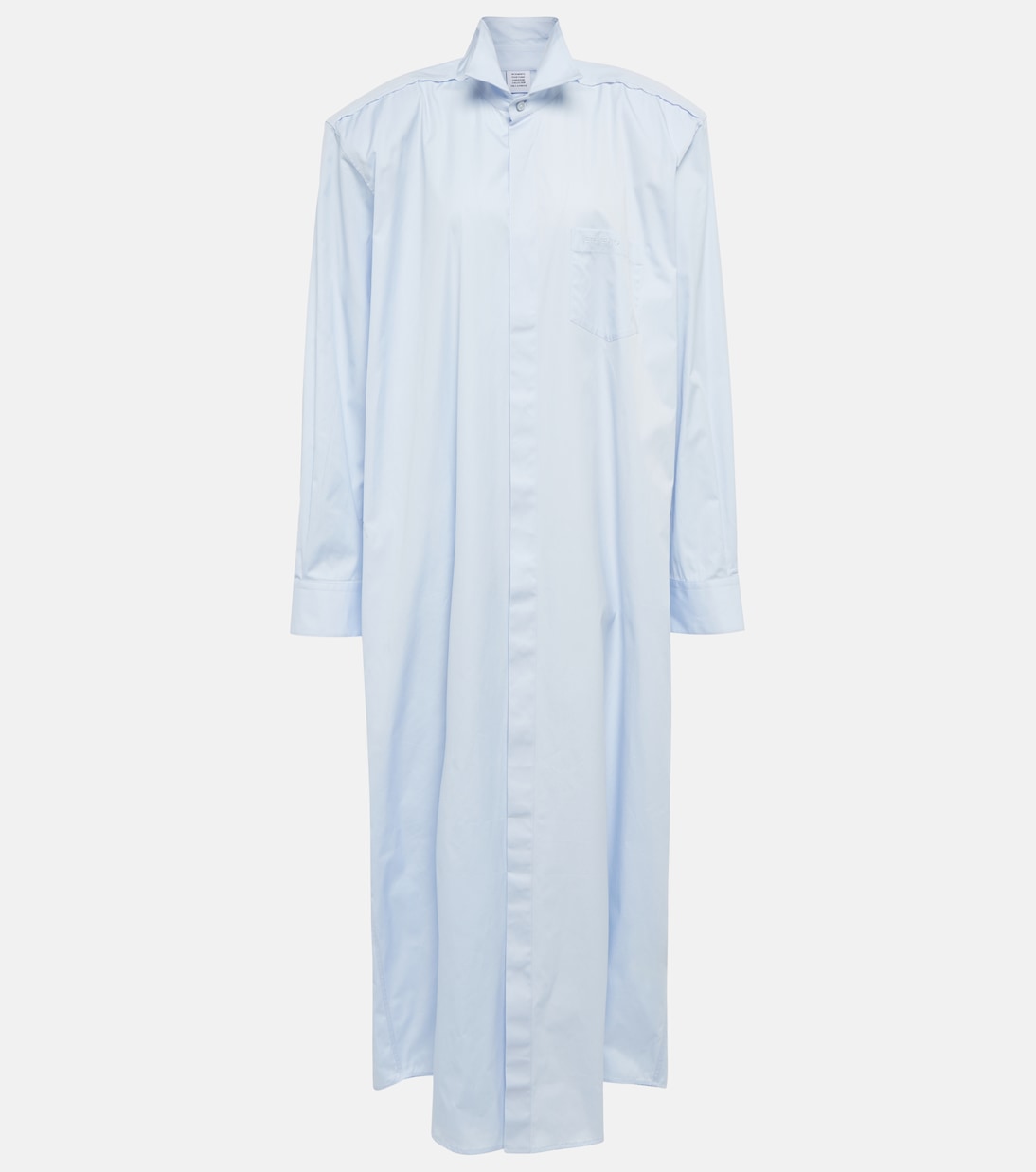 

Платье-рубашка из деконструированного хлопка Vetements, Baby Blue