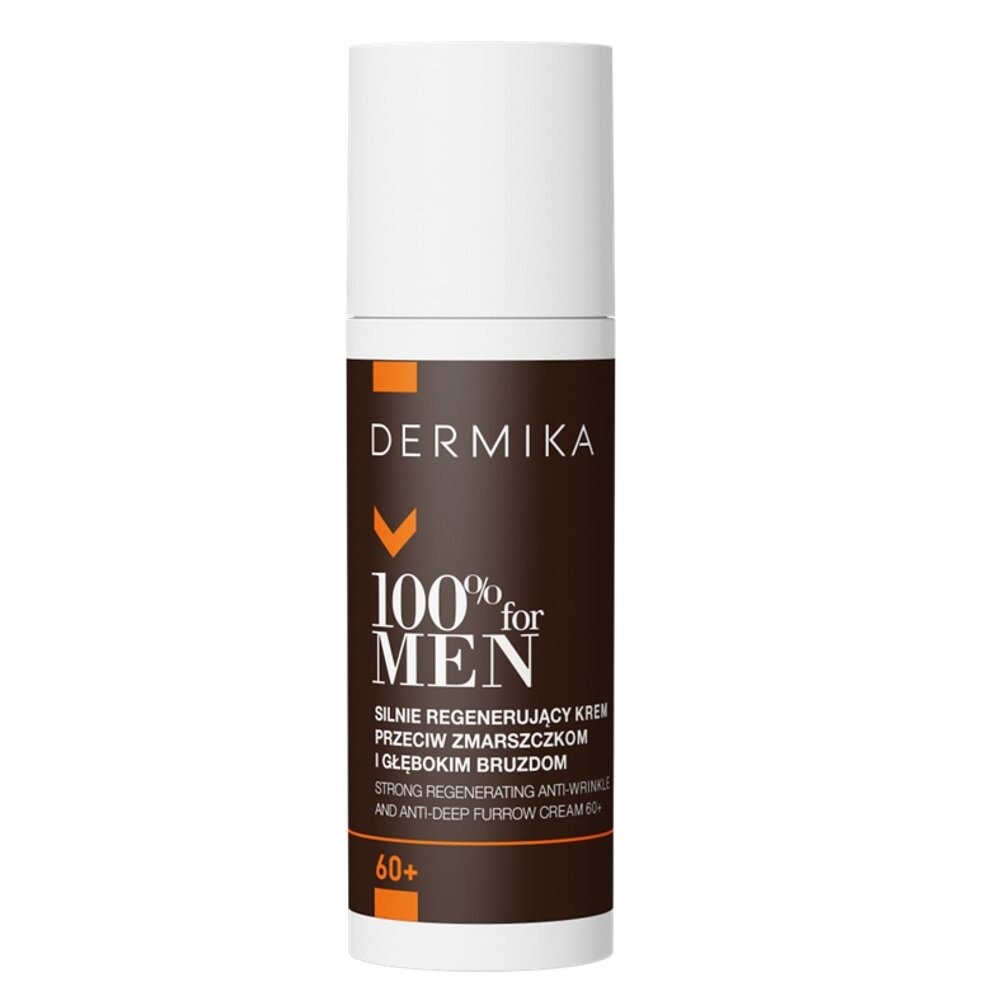 

Dermika 100% For Men, Регенерирующий крем для лица для мужчин 60+, 50мл