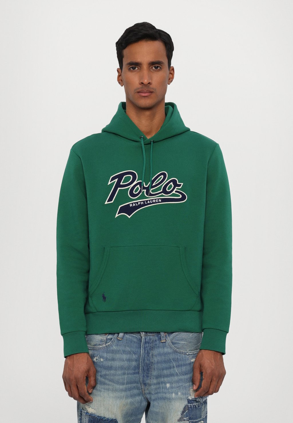

Толстовка с капюшоном LOGO DOUBLE KNIT HOODIE Polo Ralph Lauren, зеленый