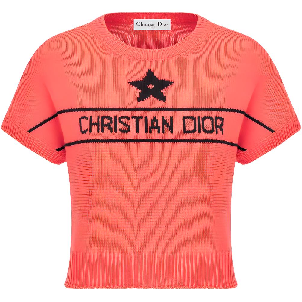 

DIOR IVIERA FW24 Джемпер женский кораллово-красный