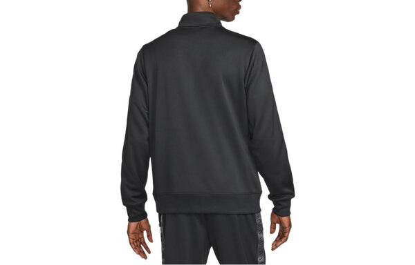 Куртка Nike Sportswear Swoosh League Logo Hoodie 'Black White', черный — фото 4