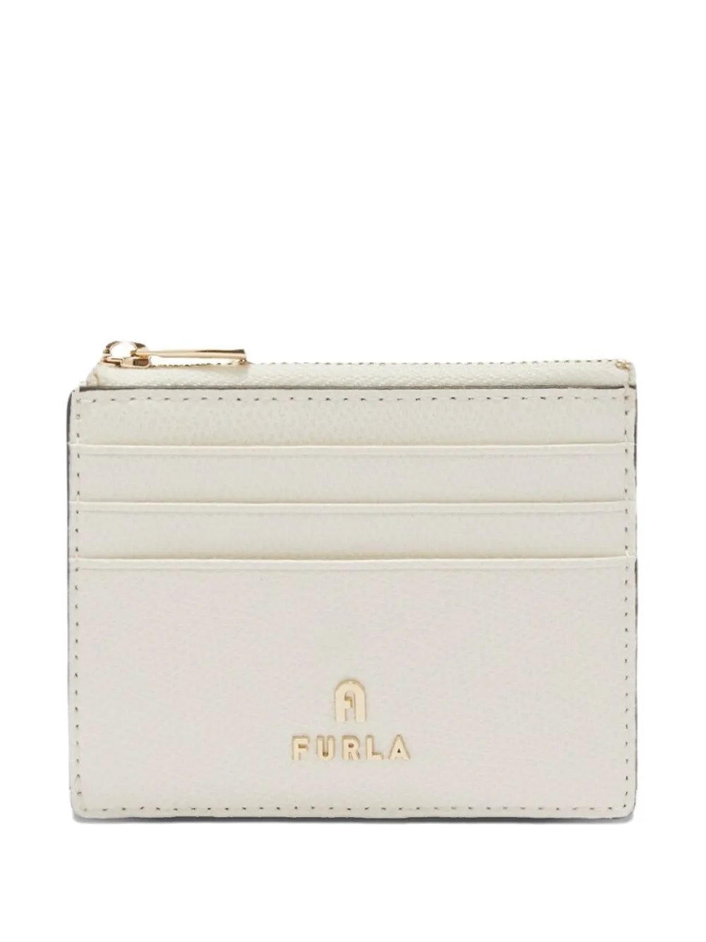 

Фактурный кошелек Camelia с логотипом Furla, бежевый