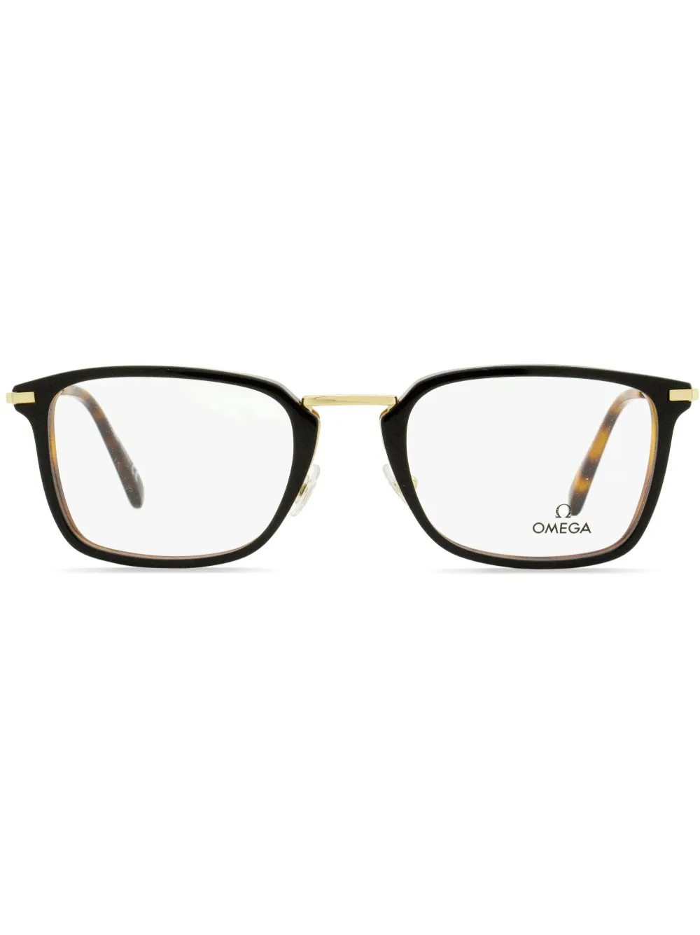 

Очки в прямоугольной оправе с логотипом OMEGA EYEWEAR, коричневый
