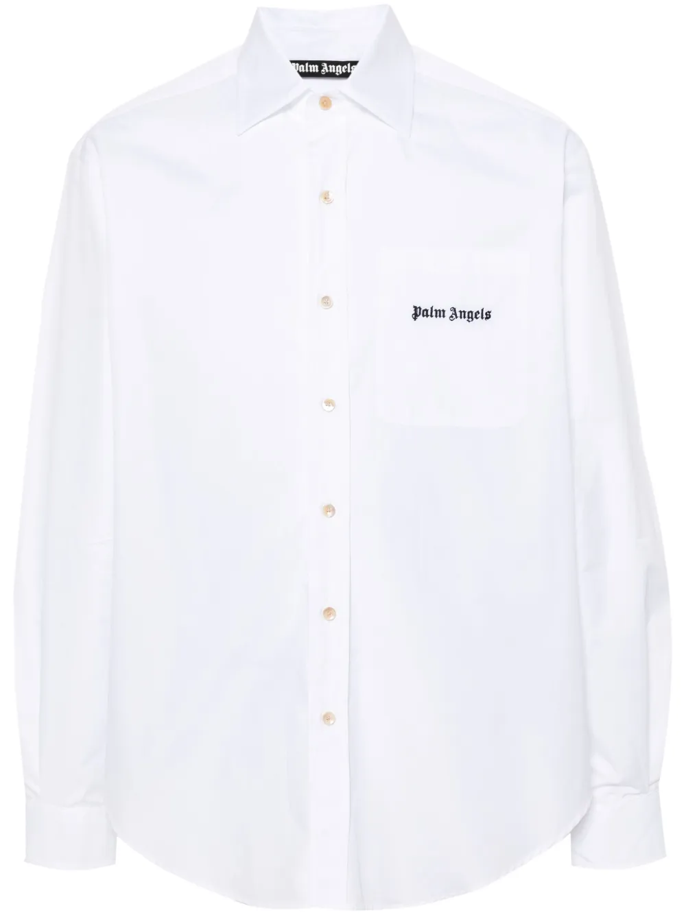 

Рубашка с вышитым логотипом PALM ANGELS, белый