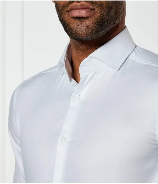 H-Hank-Spread-C1-222 футболка slim fit Boss, белый — фото 4
