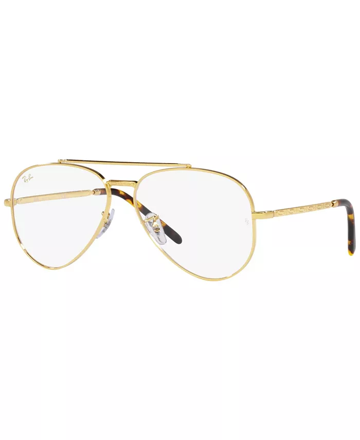 

RB3625V New Aviator Unisex Pilot Eyeglasses Ray-Ban, золотой