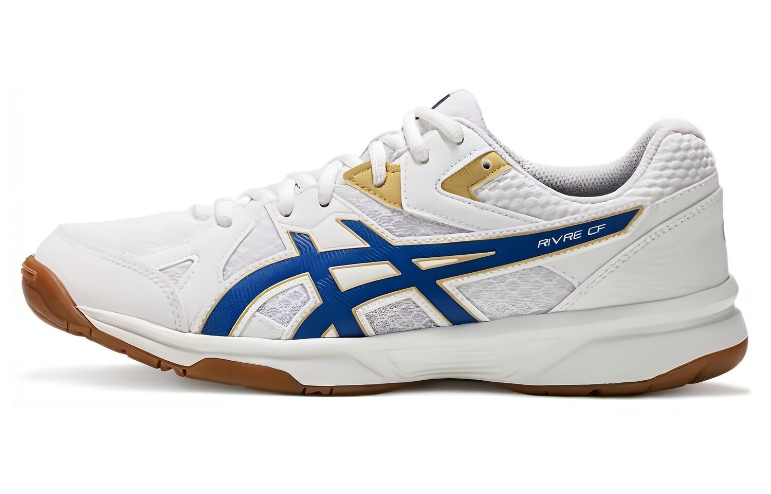 

River CS Бадминтон Обувь унисекс Низкий верх Asics, белый/синий