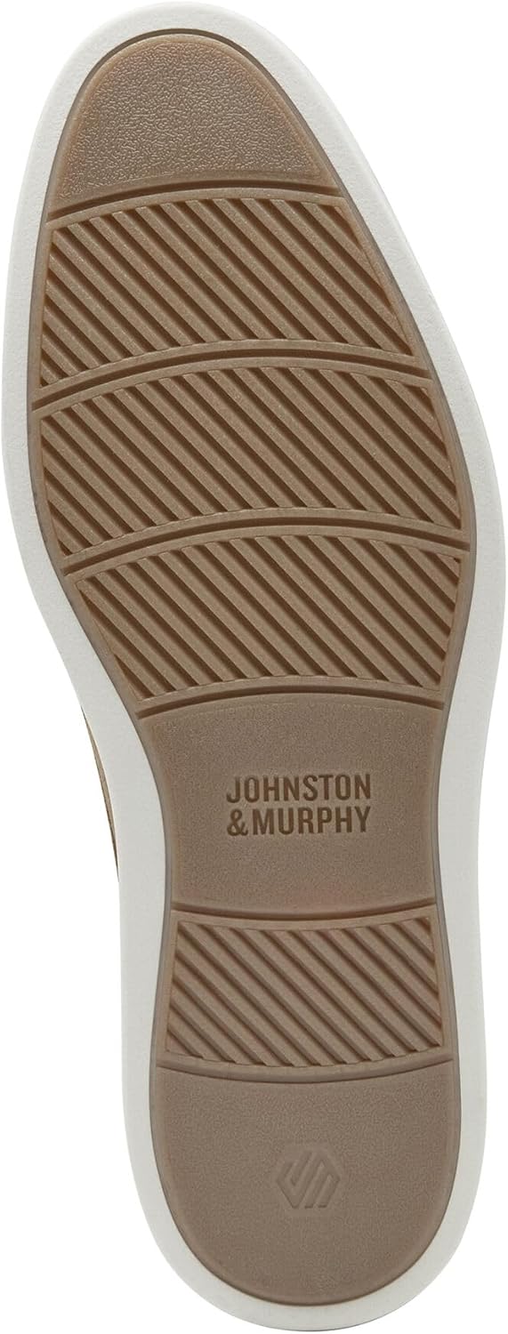 Мужские кроссовки Johnston Murphy Brody с гладким носком и шнуровкой Johnston & Murphy, Taupe Suede — фото 4