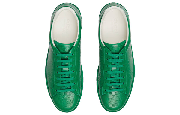 Кроссовки ace series g printing sports shoe 'green' Gucci, зеленый — фото 4