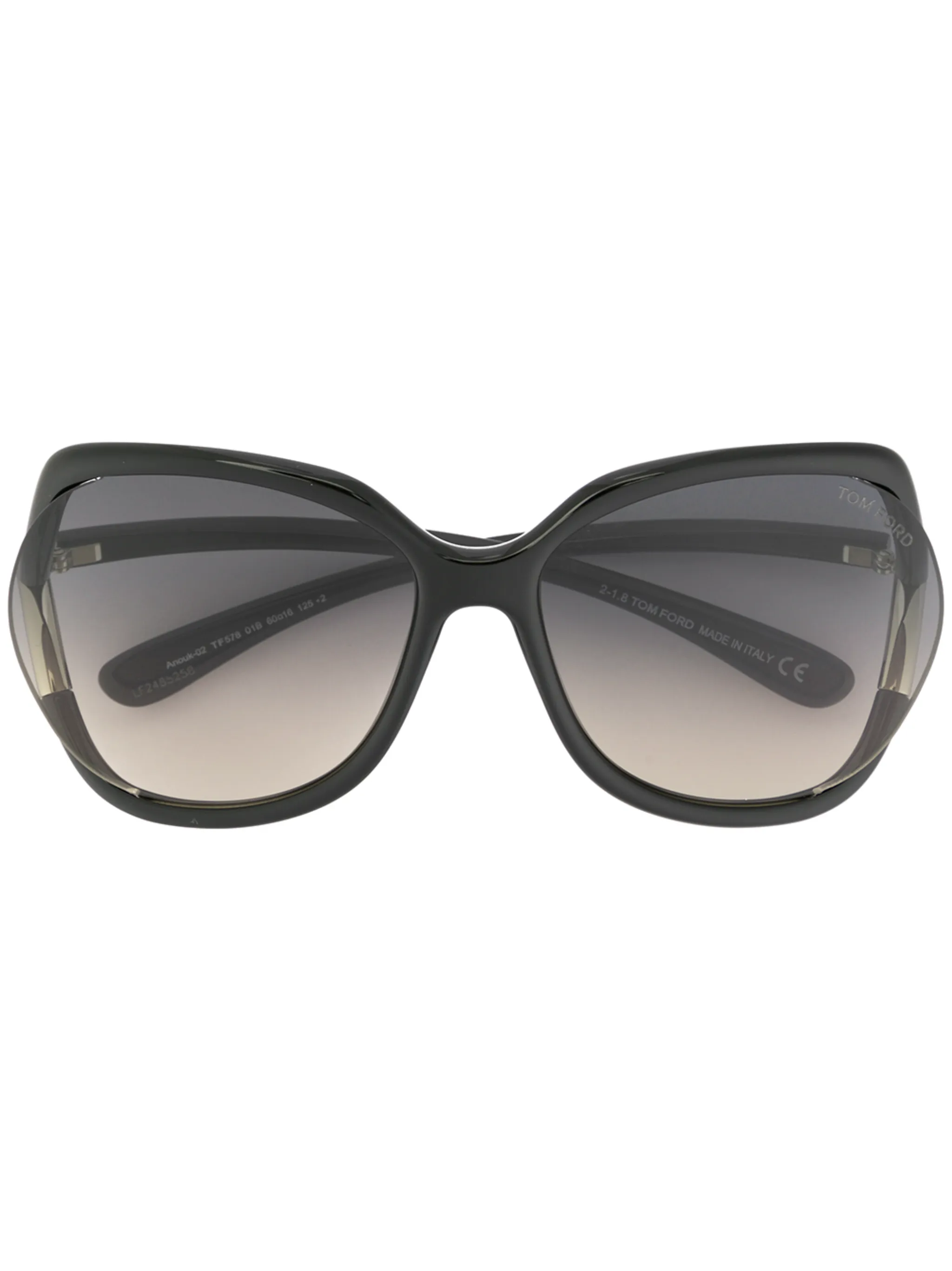 

Массивные солнцезащитные очки Tom Ford Eyewear, черный