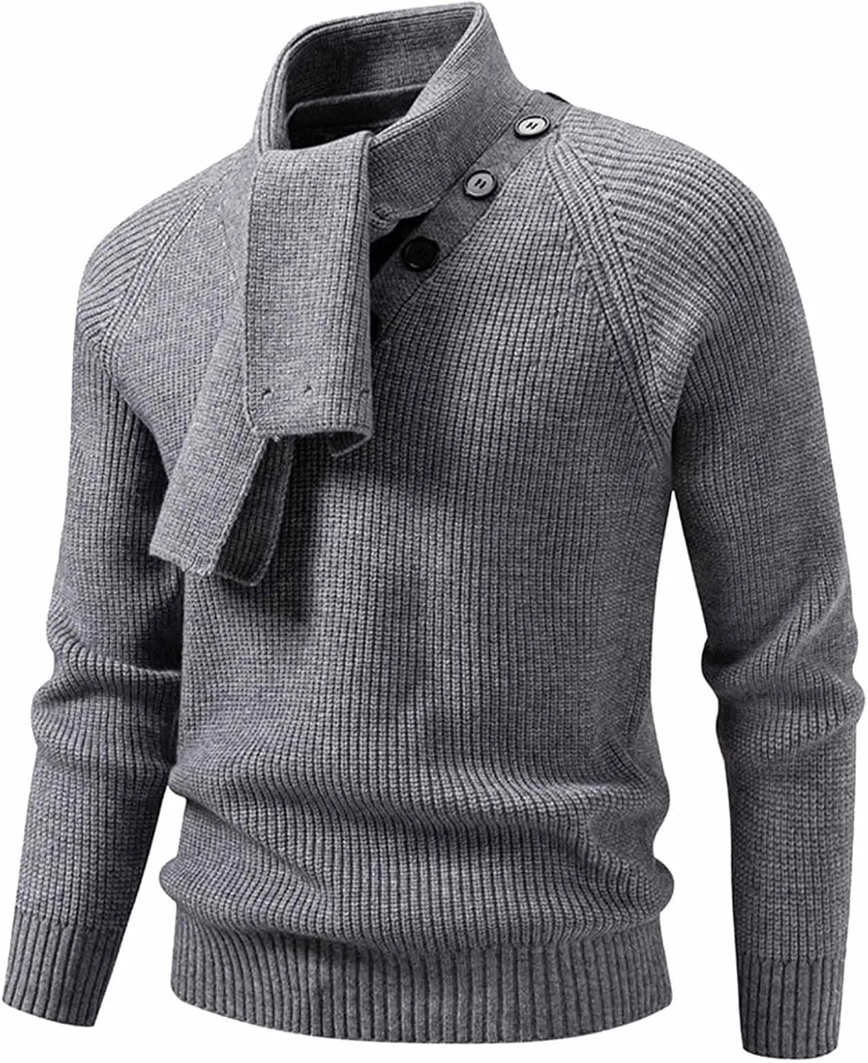 

Свитер для мужчин Classic Mock Neck с длинными рукавами