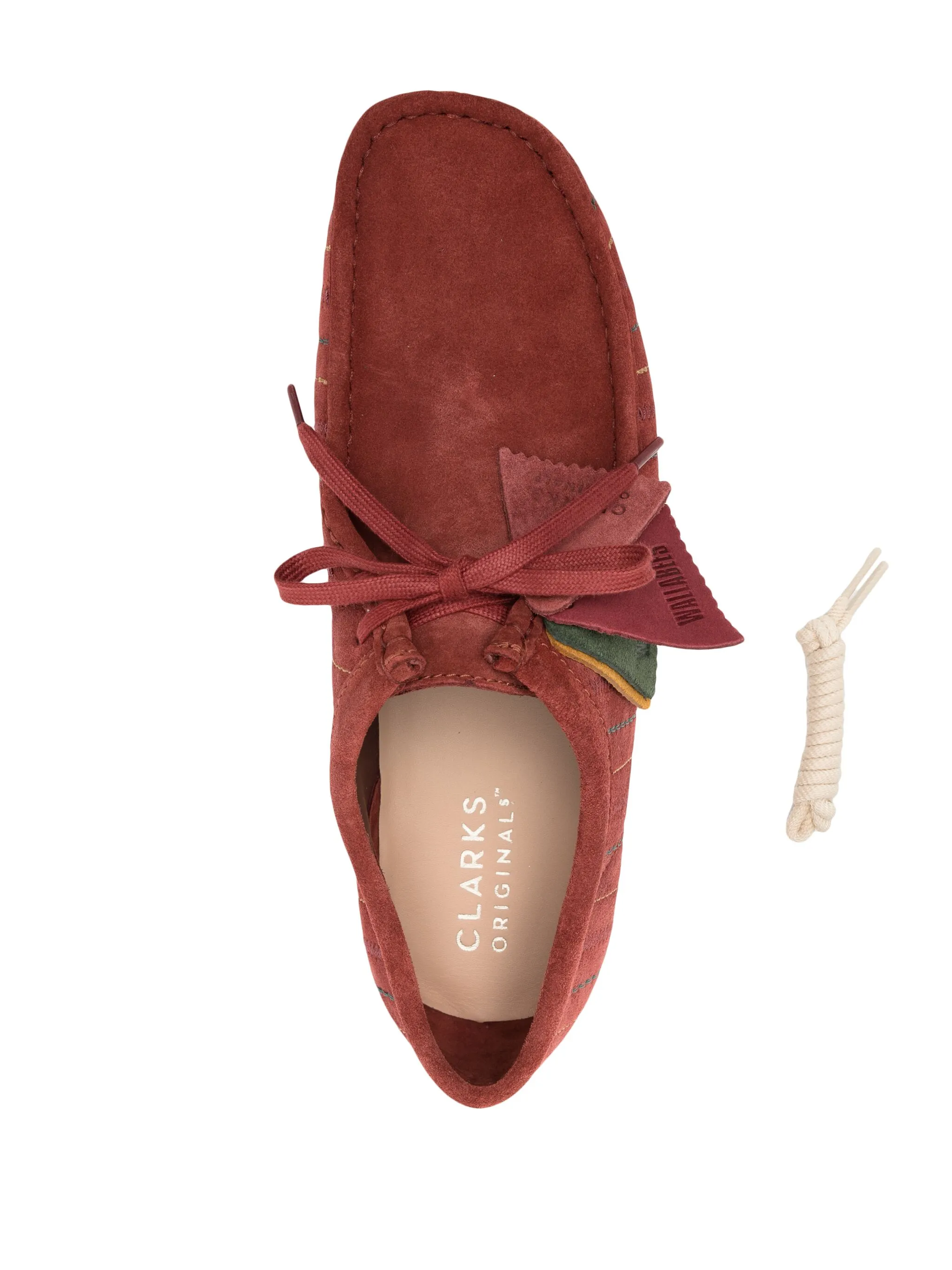Туфли Wallabee на шнуровке Clarks Originals, красный — фото 4