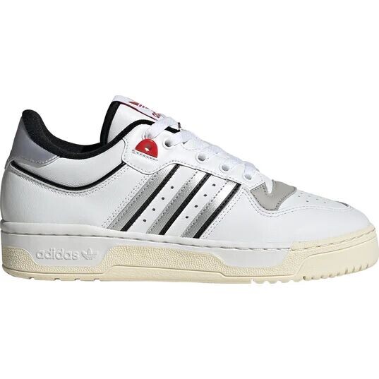 Кроссовки Rivalry Low 86 W adidas, цвет Weiß/Metallisches Silber/Schwarz