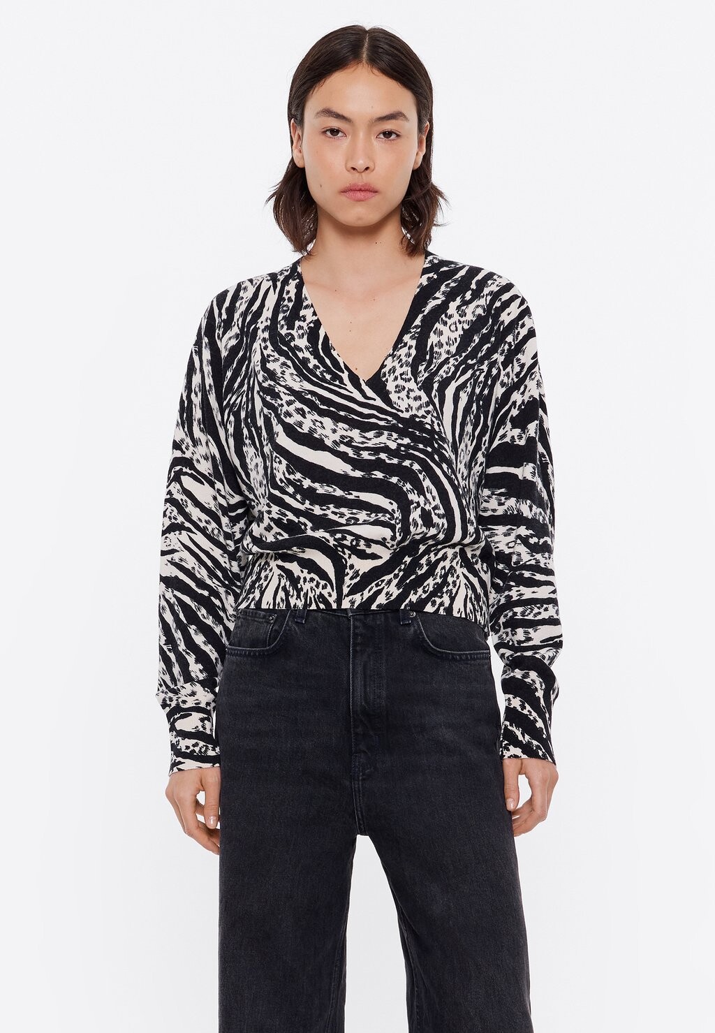 

Топ с длинными рукавами ZEBRA MARFIL Bimba Y Lola, черный