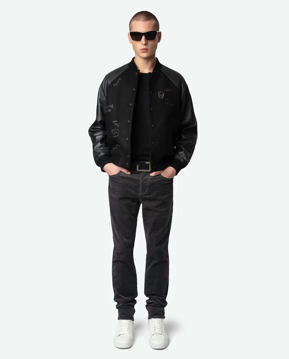 

Мужские вельветовые брюки Steeve обычного кроя Zadig & Voltaire, серый