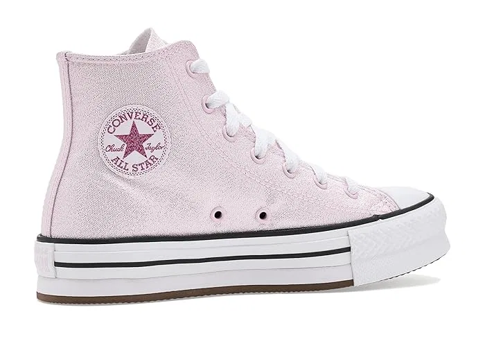 Кроссовки платформа Chuck Taylor All Star Lift Platform Shine Converse Kids, New Found Bloom/White/Black — фото 4