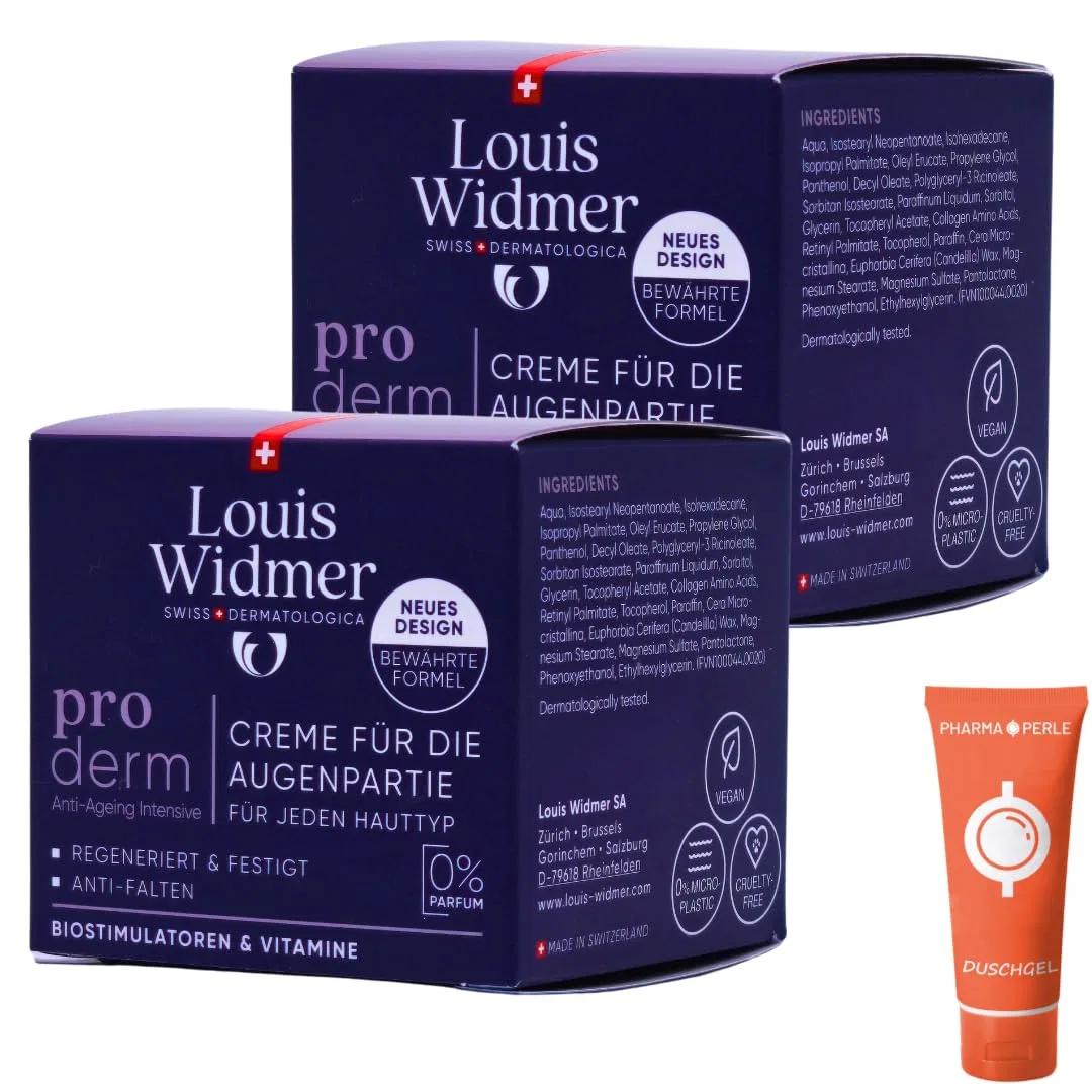 Крем для кожи вокруг глаз Louis Widmer, без запаха, 2 x 30 мл Pharma Perle
