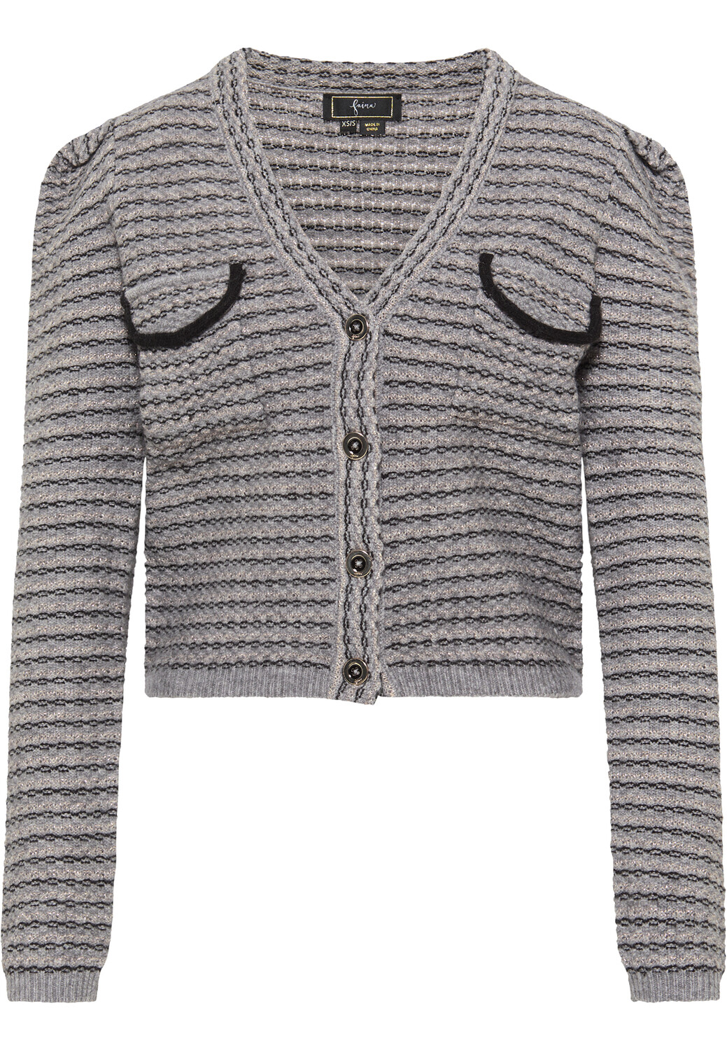 

Толстовка faina Strickjacke, цвет Grau Mehrfarbig