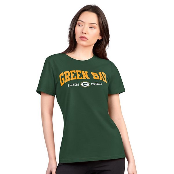 

Женская футболка Green Bay Packers super-slim lightweight winning crew G-Iii 4Her By Carl Banks, Зеленый, Женская футболка Green Bay Packers super-slim lightweight winning crew G-Iii 4Her By Carl Banks