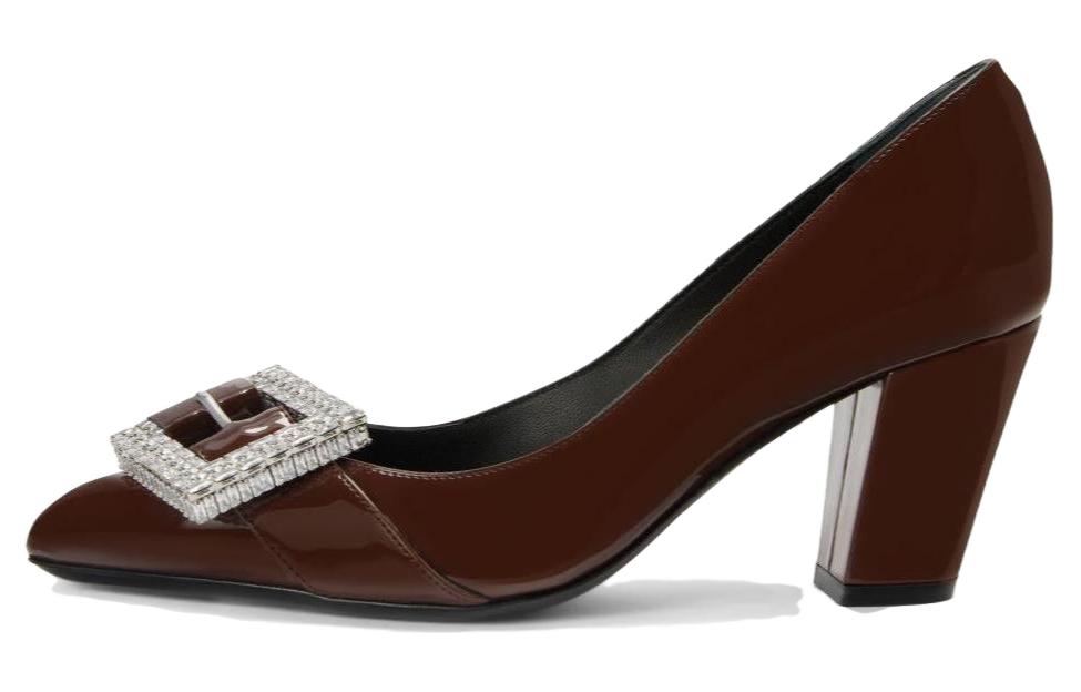 Кожаные туфли с пряжкой Giuseppe Zanotti, Brown