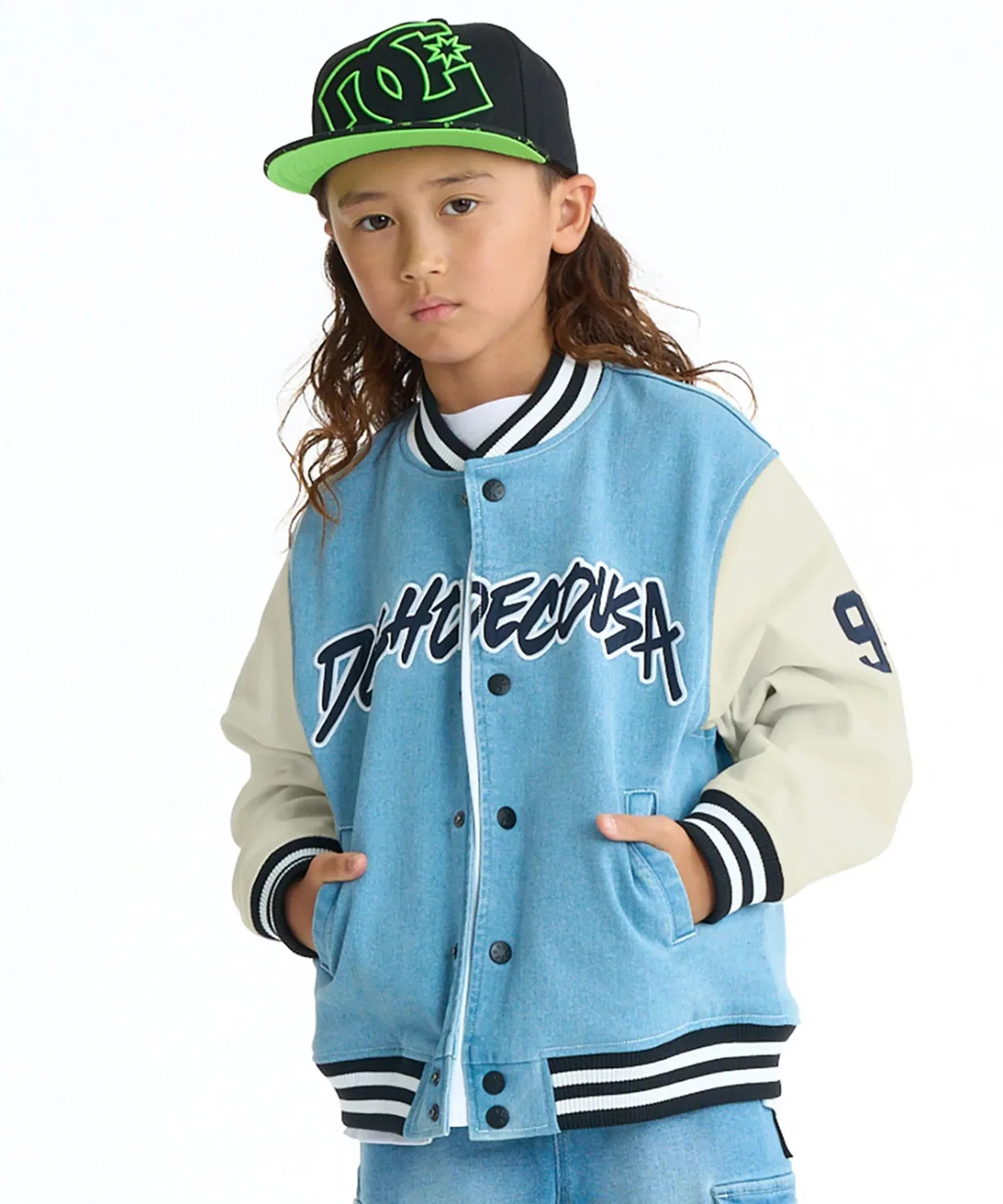 Куртка-бомбер DC Shoes KD Varsity Jacket, синяя