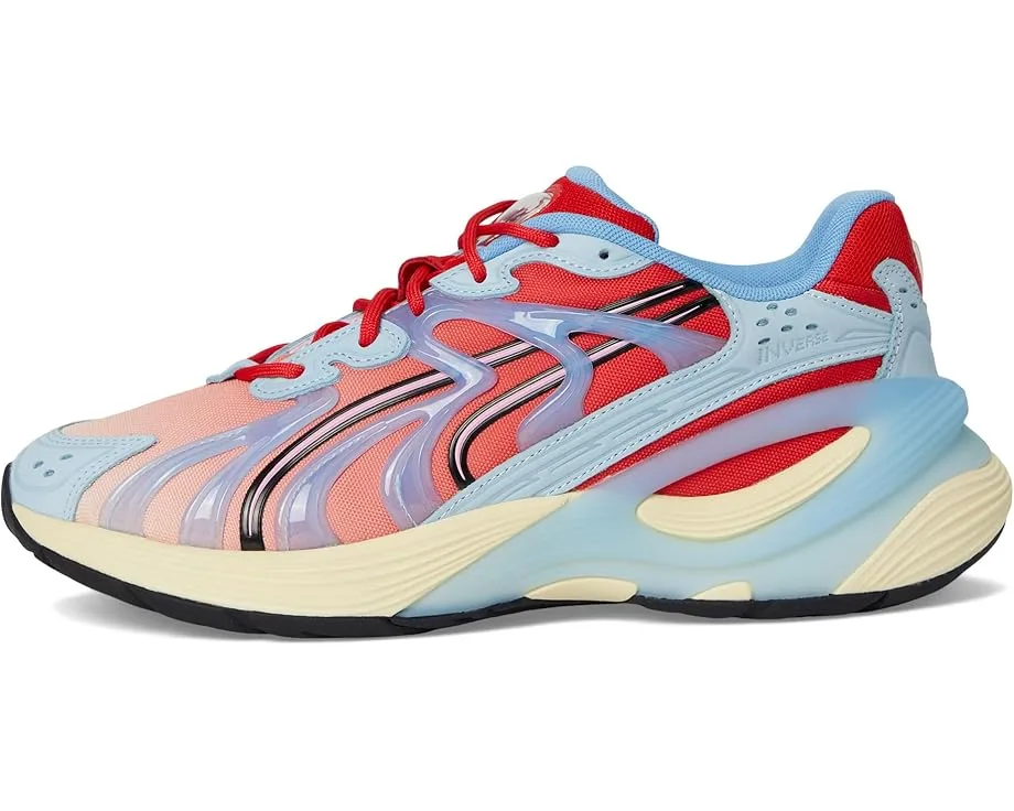 Кроссовки PUMA Inverse Sneakers, Creamy Vanilla/For All Time Red/Team Light Blue — фото 4