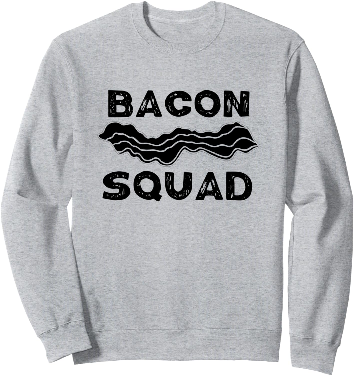 

Bacon Squad - Забавная толстовка для любителей бекона, серый