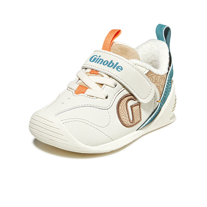 

Кроссовки Thermal Support Pre Walking Shoes & Sock Shoes Infant And Toddler GINOBLE, слоновая кость/белый/коричневый/зеленый