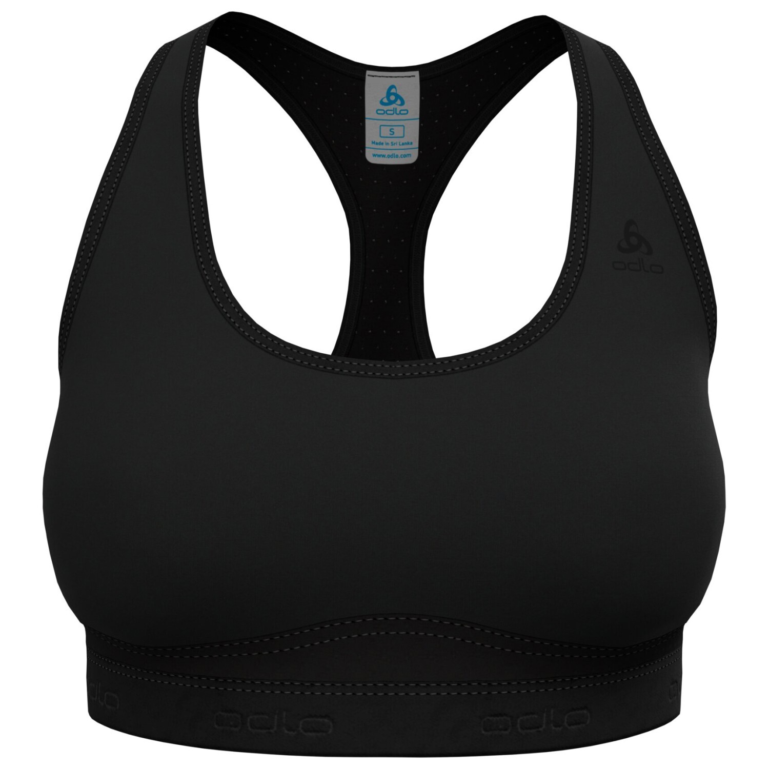 

Спортивный бюстгальтер Odlo Women's Ascent PW Medium Sport Bra, черный