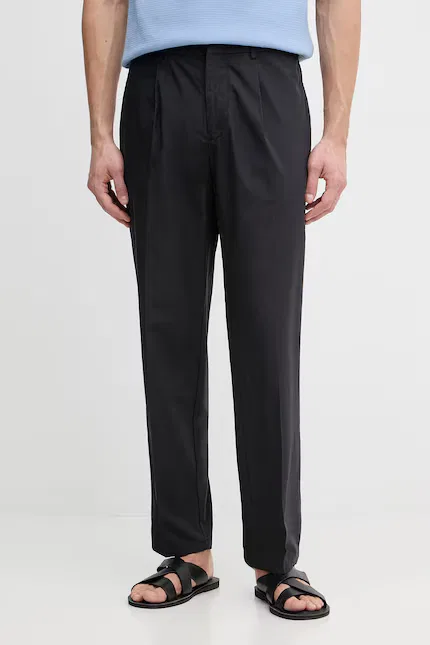 Брюки чинос из хлопка tapered Emporio Armani, синий