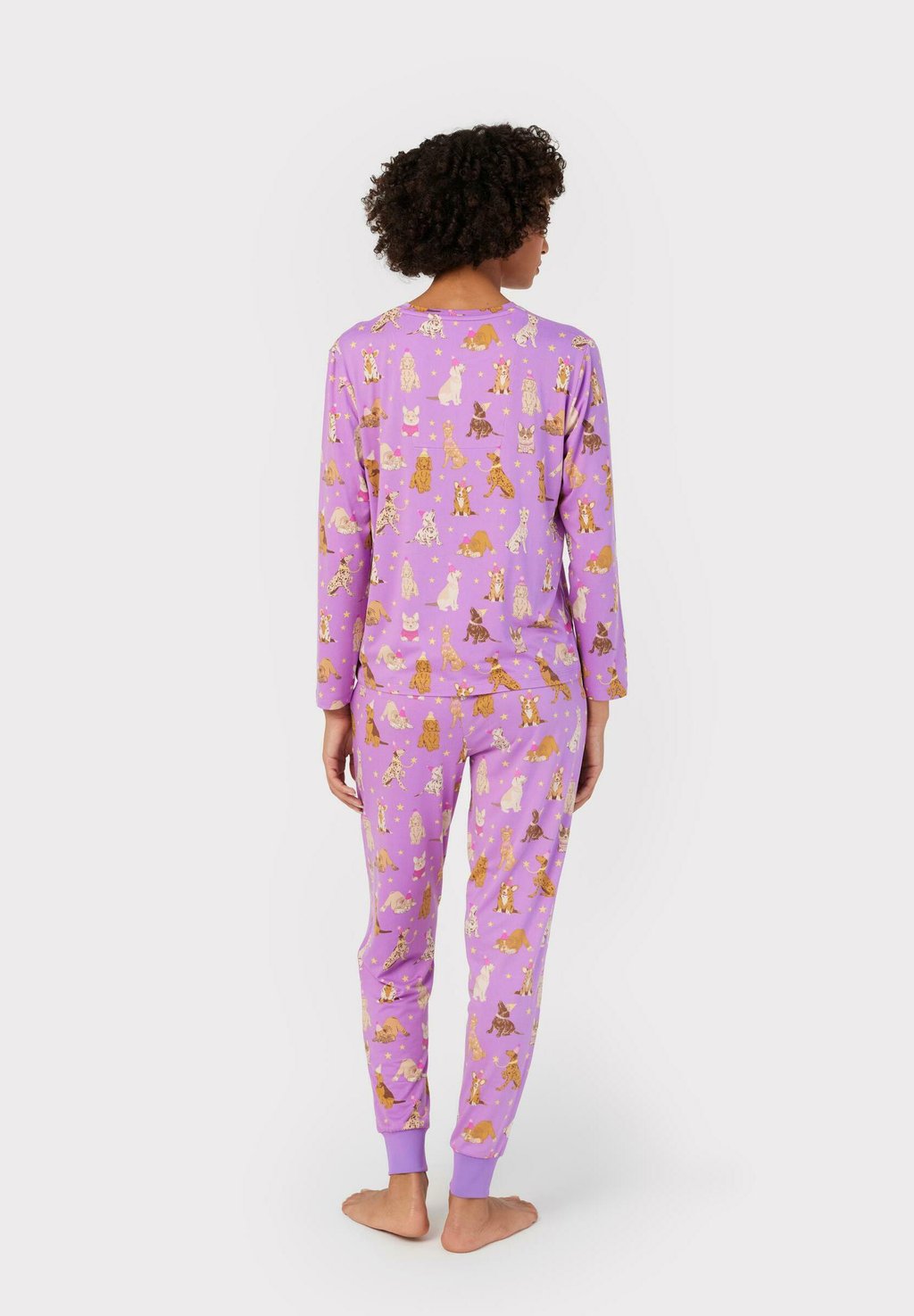 

Пижамный комплект PARTY DOGS PRINT SET Chelsea Peers, сиреневый
