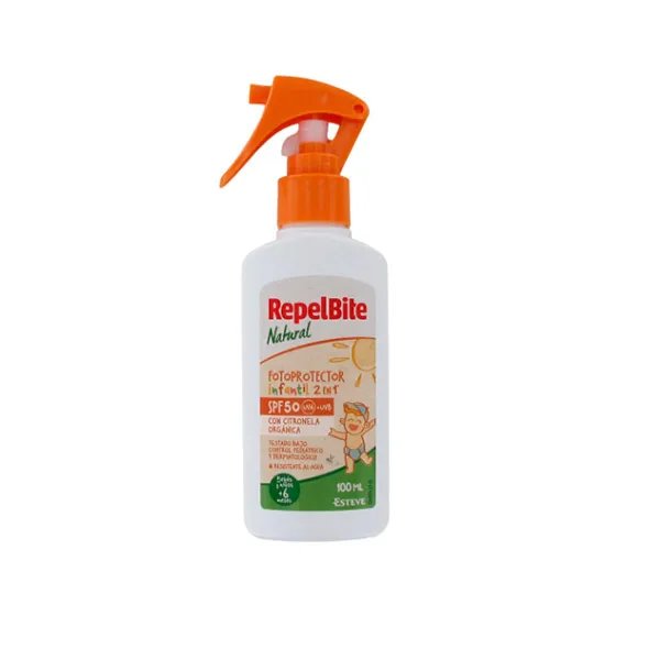 

Солнцезащитный спрей Fotoprotector Infantil Natural Spf50 Repelbite, 100 ml