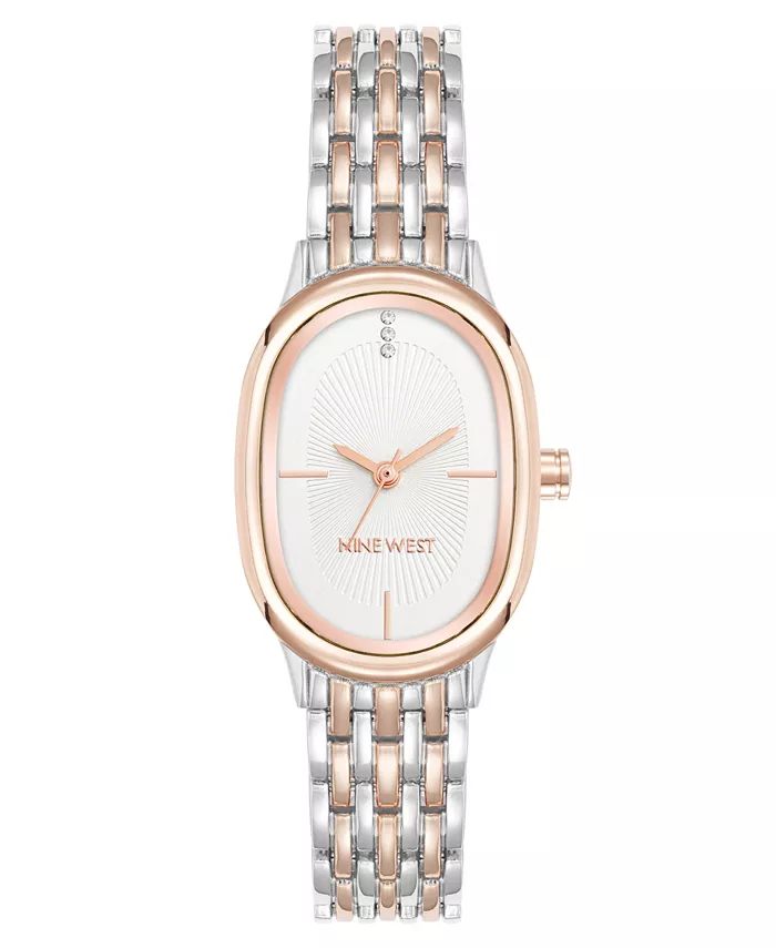 

Женские часы Quartz Delicate Oval серебристого и розового золота из металлического сплава, 23 мм Anne Klein