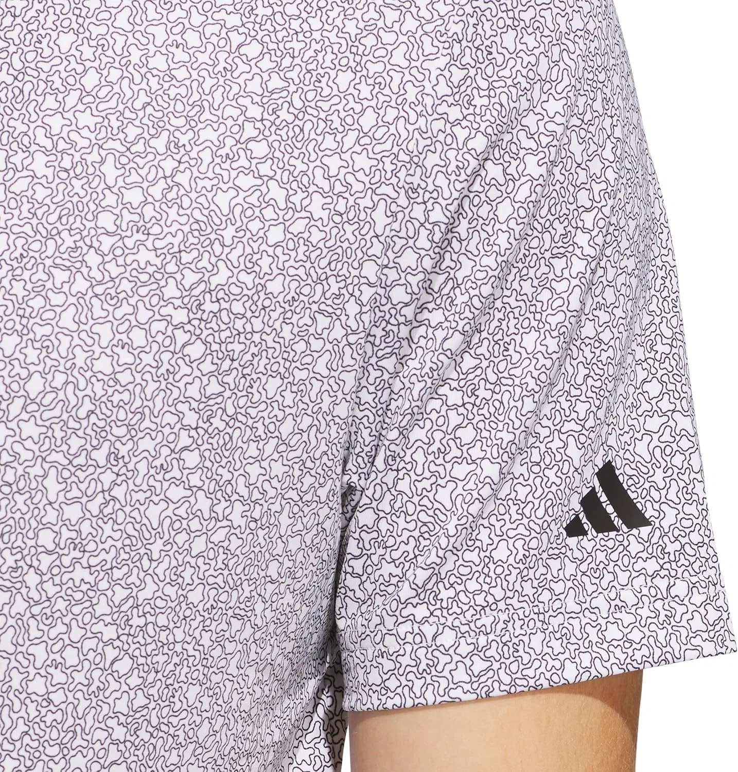 Футболка-поло Adidas Men's Ultimate365 Mini Bunker, белый/черный — фото 4