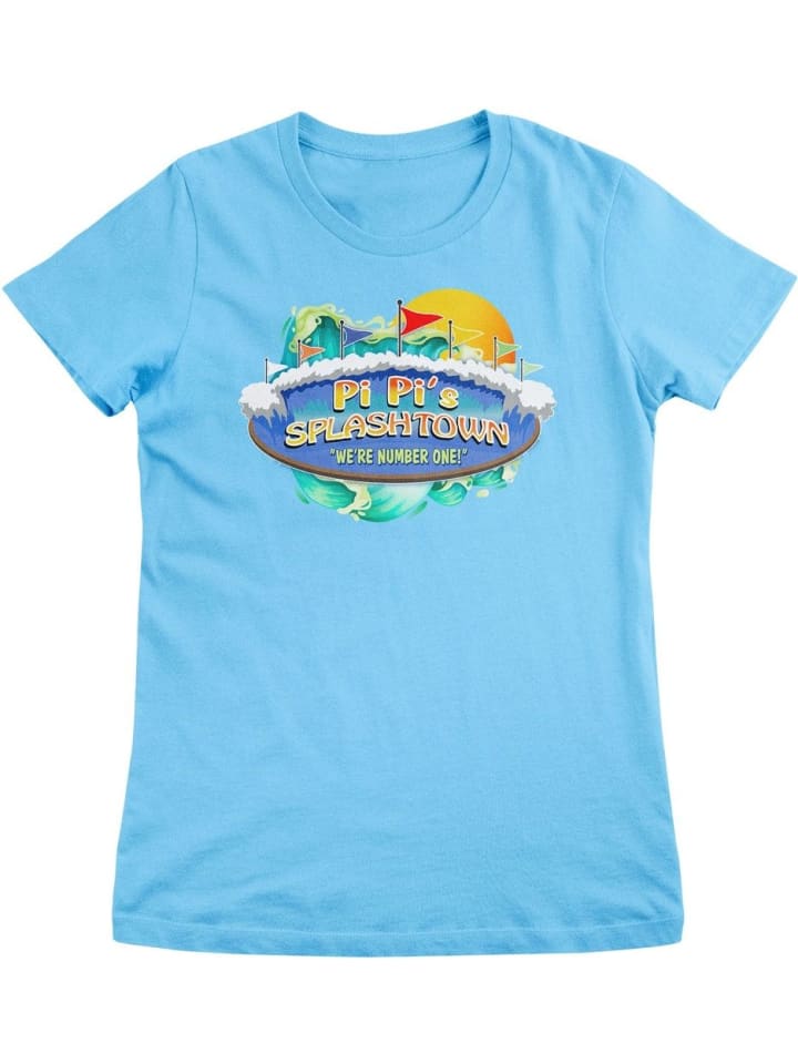 

South Park Футболка "Pi Pi's Splashtown Girly Tee" синего цвета, Синий, South Park Футболка "Pi Pi's Splashtown Girly Tee" синего цвета