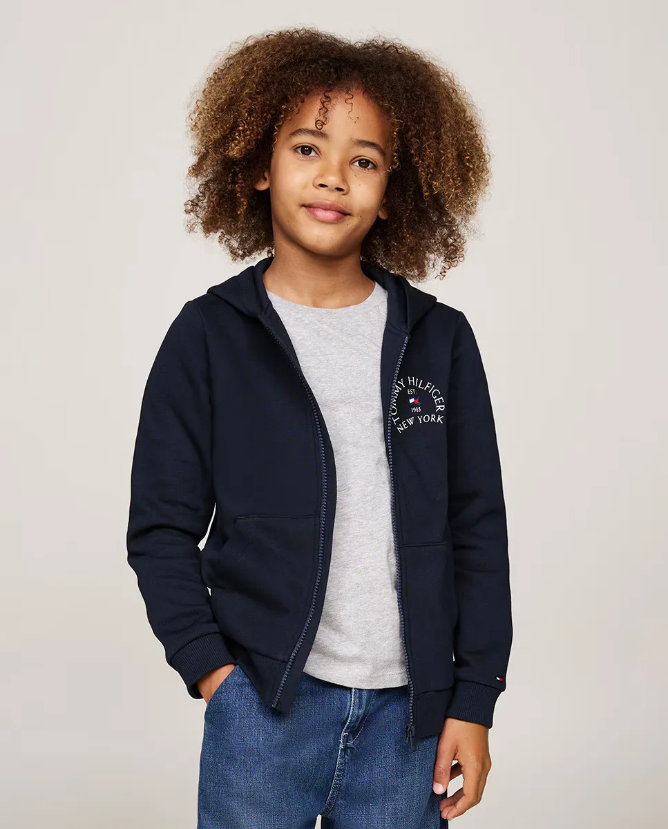 

Толстовка для мальчика на молнии Tommy Hilfiger, синий