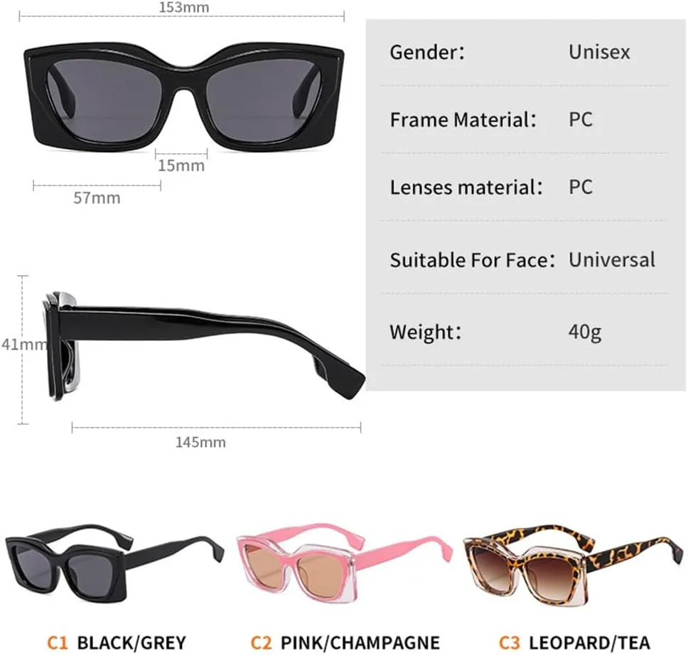 

Солнцезащитные очки в прозрачной оправе «кошачий глаз» с прозрачными линзами, женские, с защитой от УФ-излучения UV400, мужские и женские, класса люкс TVTBBVV, 14