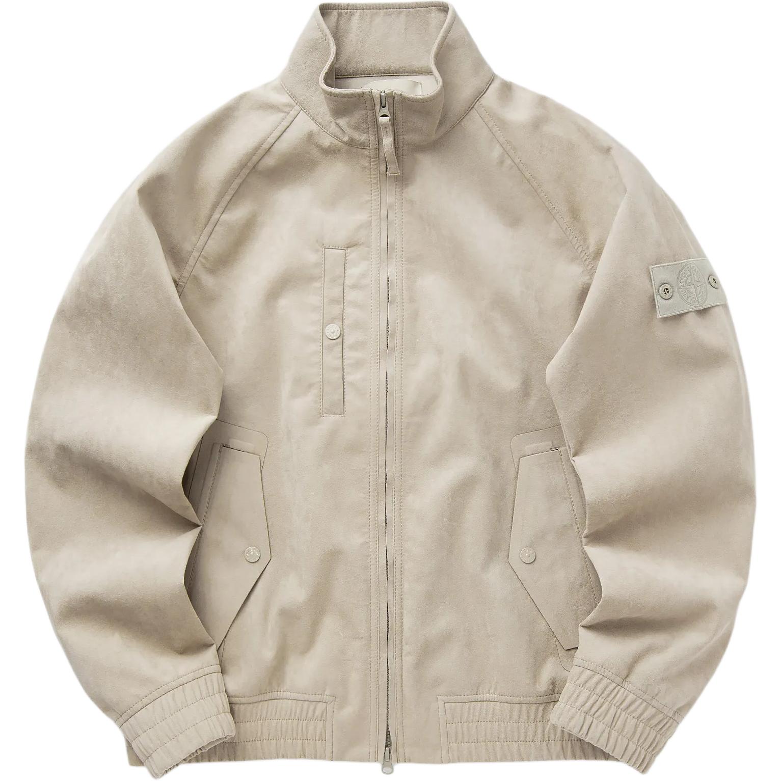

STONE ISLAND Куртка с логотипом на молнии, Light Umber