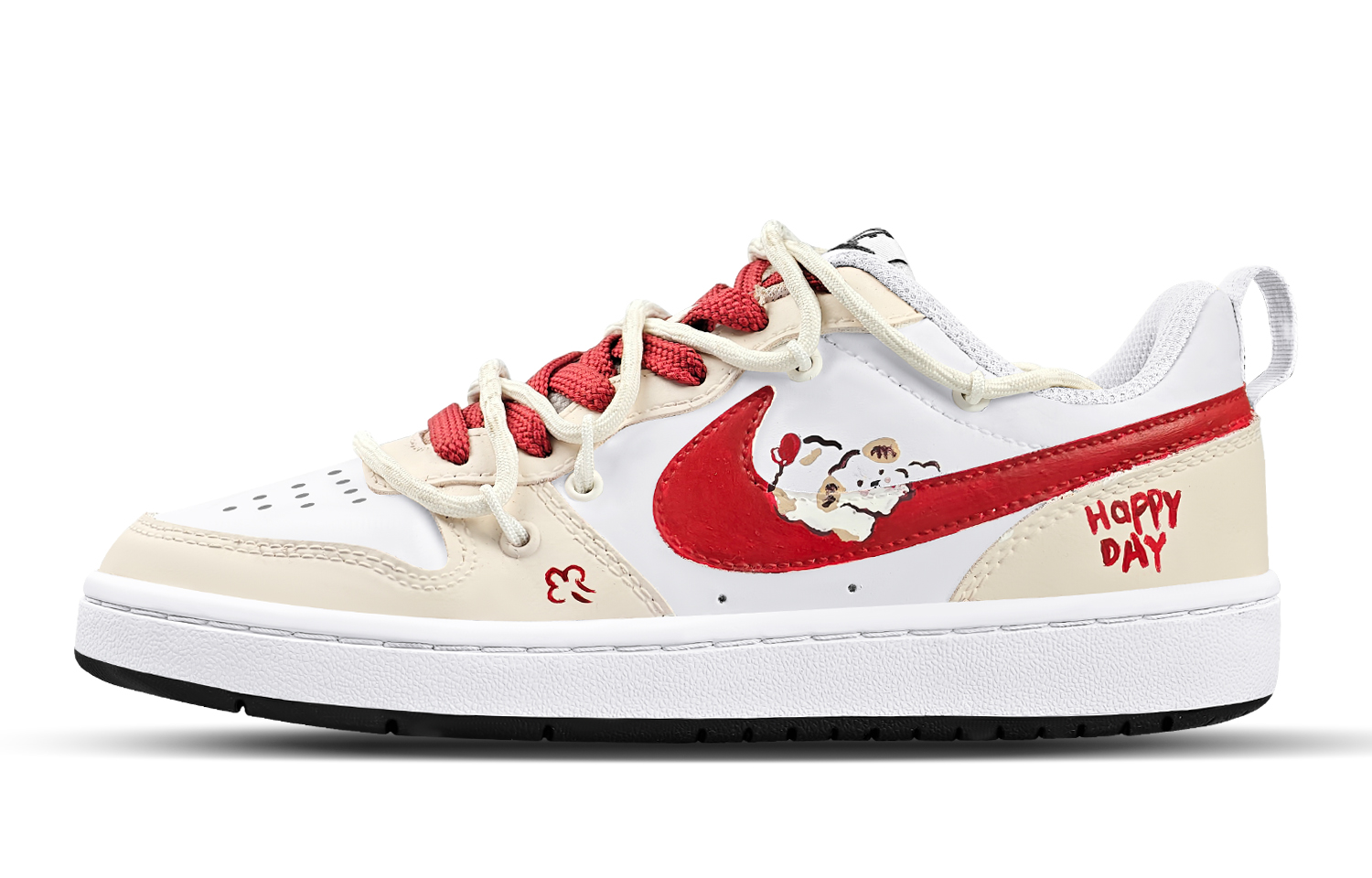 

Court Borough 2 Lucky Puppy Slip Resistant Low top Skateboard Shoes Light Yellow Kids' Nike, светло-желтый