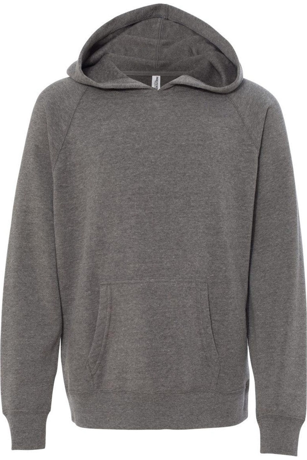 

Independent Trading Co. Молодежная смесовая худи с регланными рукавами, Nickel