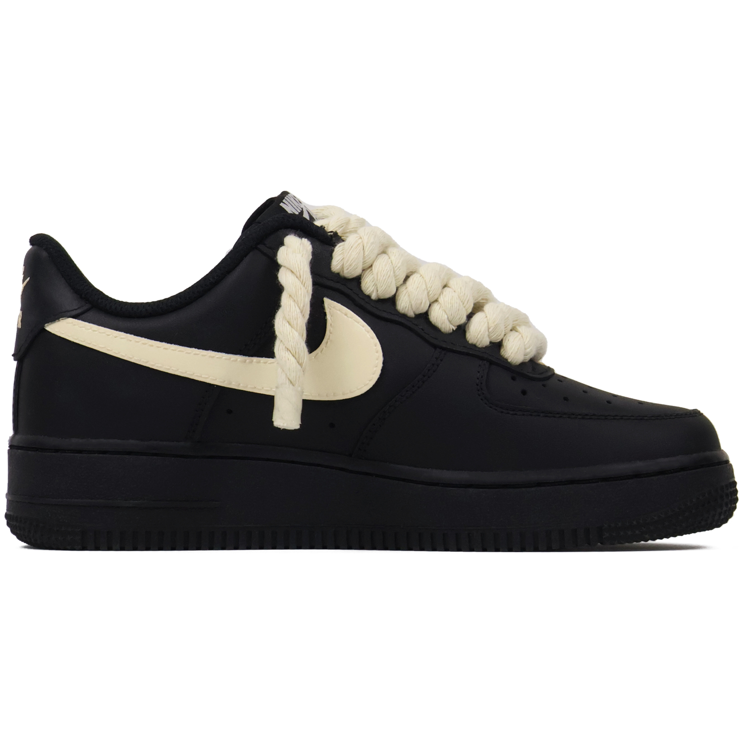 Nike Кроссовки для скейтбординга Air Force 1 с износостойким низким верхом, унисекс, черный — фото 3