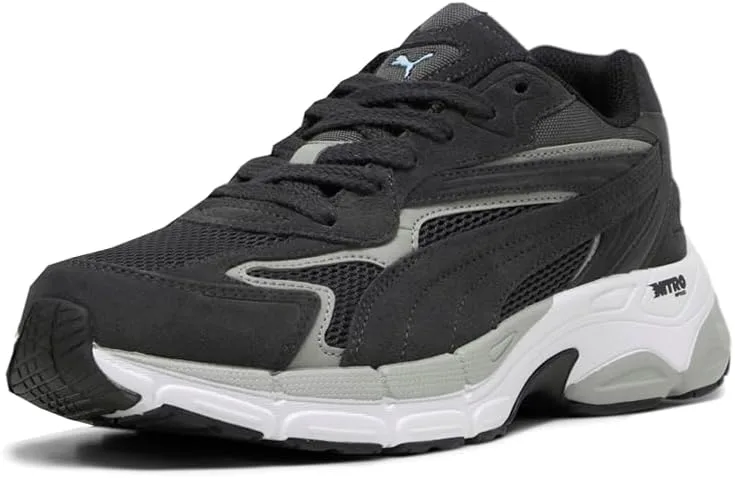 Мужские кроссовки PUMA Teveris Nitro со шнуровкой - серые, серый — фото 2